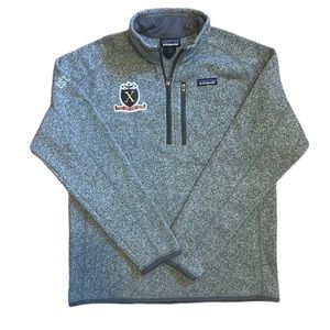 Patagonia Better Sweater Grey Quarter Zip X Club Fraternity Rollins College Med